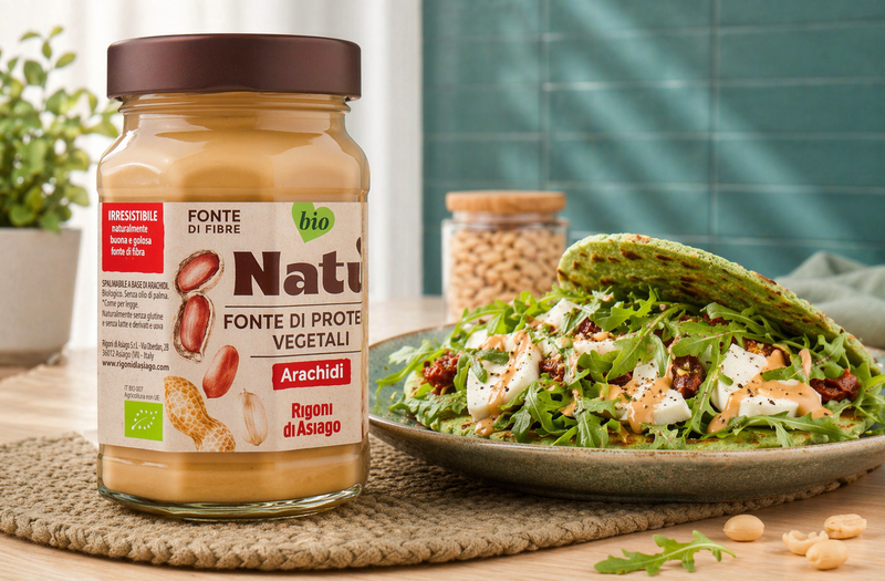 Wrap con Quinoa, Rucola, Primo Sale e Natù Arachidi