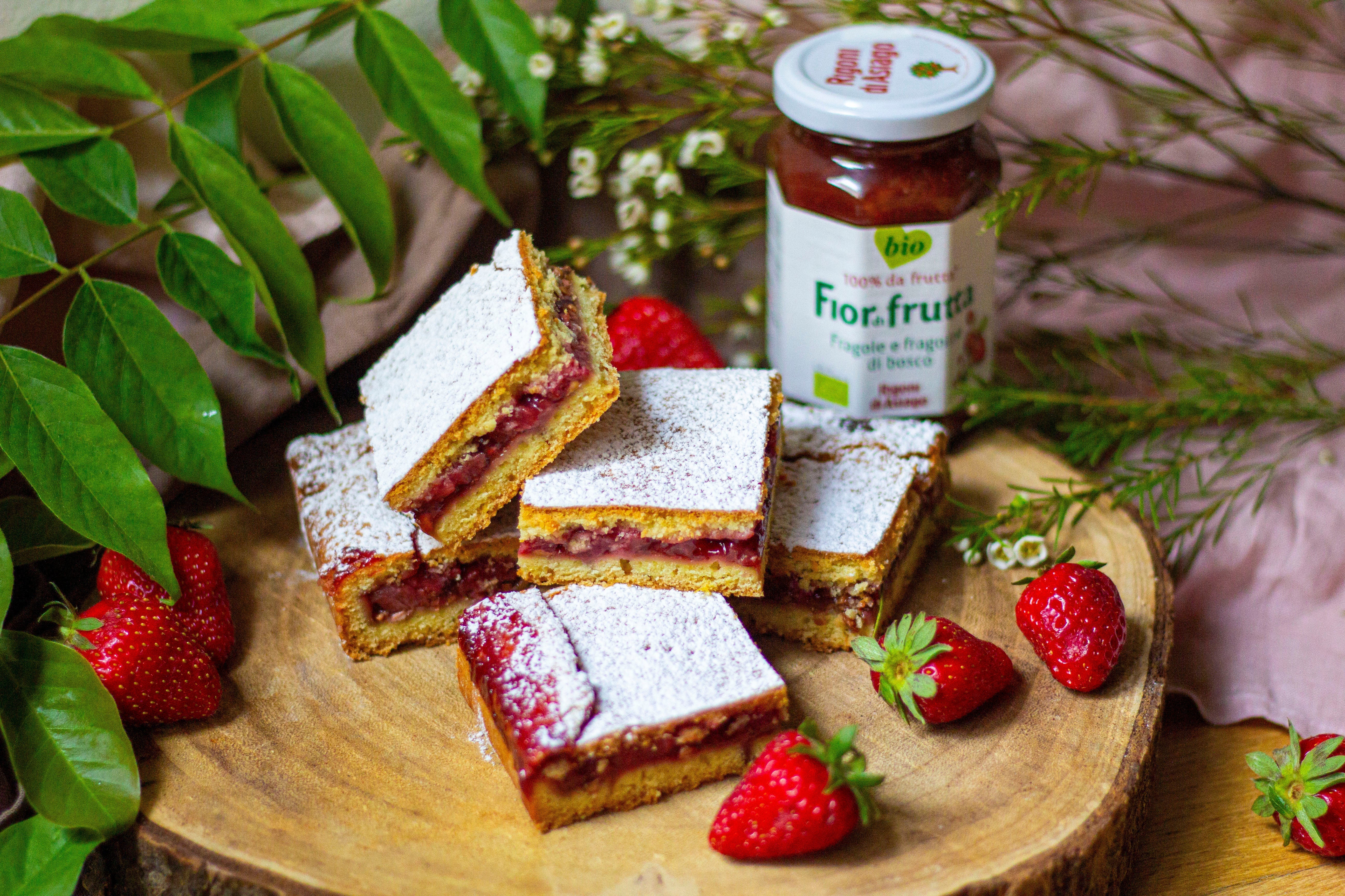 Quadrotti di pasta frolla Rigoni di asiago