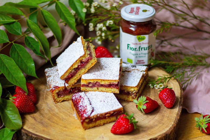 Quadrotti di pasta frolla Rigoni di asiago