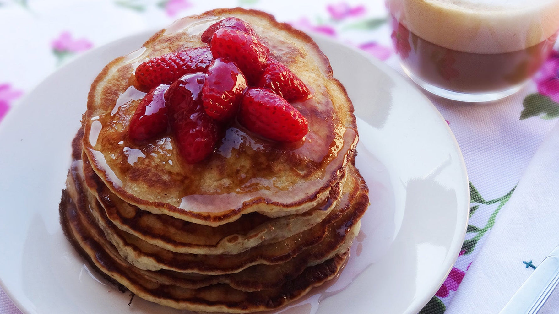Pancake fragole e Dolcedì Rigoni di asiago