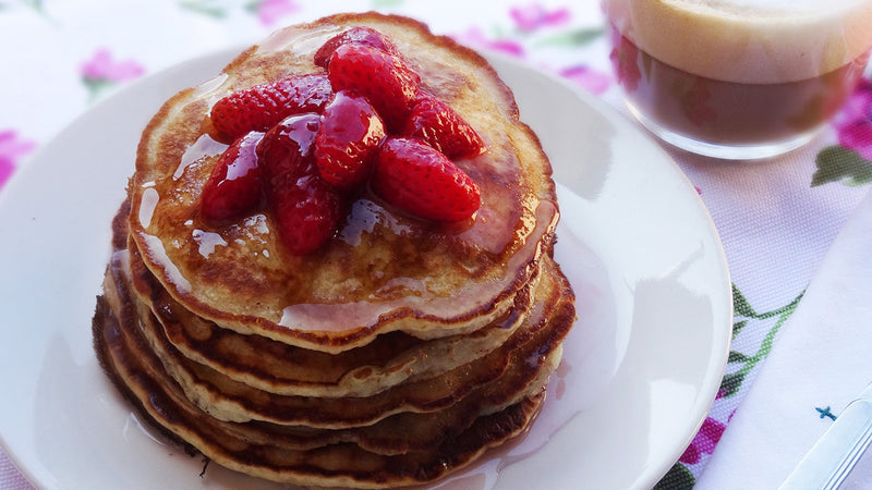 Pancake fragole e Dolcedì Rigoni di asiago