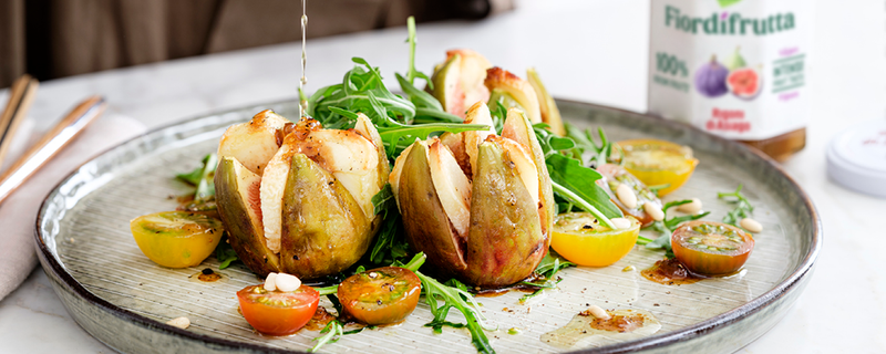 SALADE DE CHÈVRE GRILLÉ AUX FIGUES FRAÎCHES Rigoni di asiago