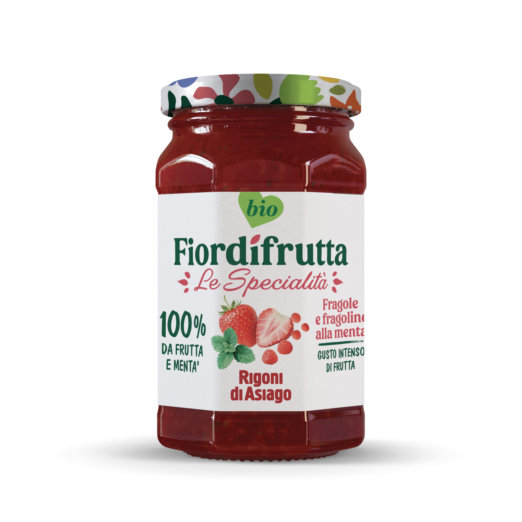 Fiordifrutta Fragole e Fragoline di bosco alla menta 250g - Rigoni di asiago