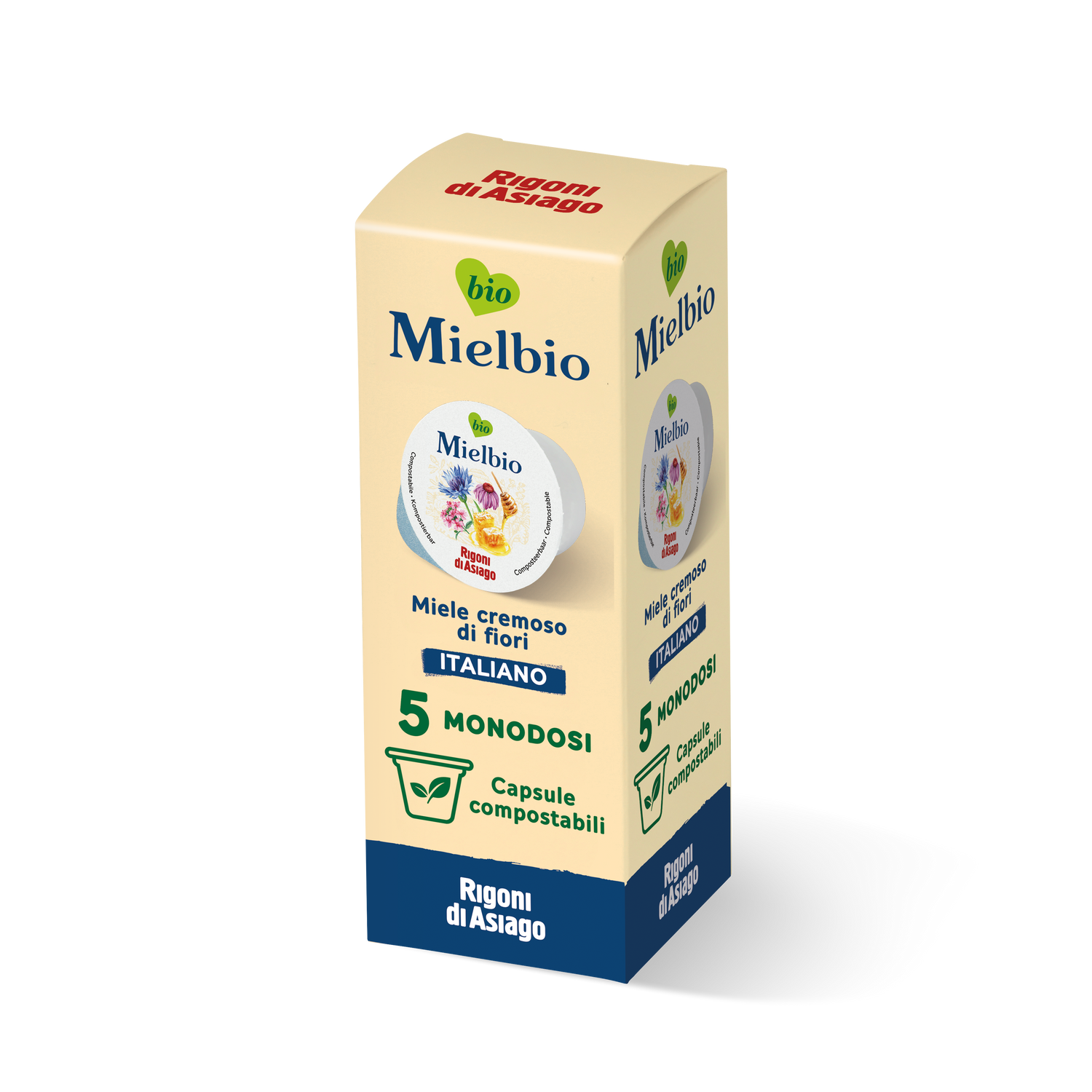 Mielbio Fiori Cremoso 5x20g - Rigoni di asiago