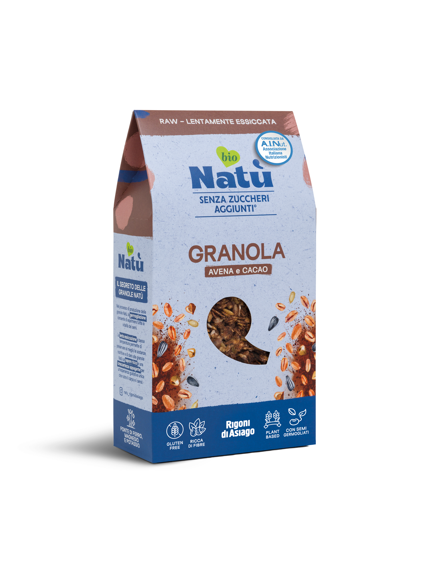 Granola Natù Avena e Cacao 250g - Rigoni di asiago