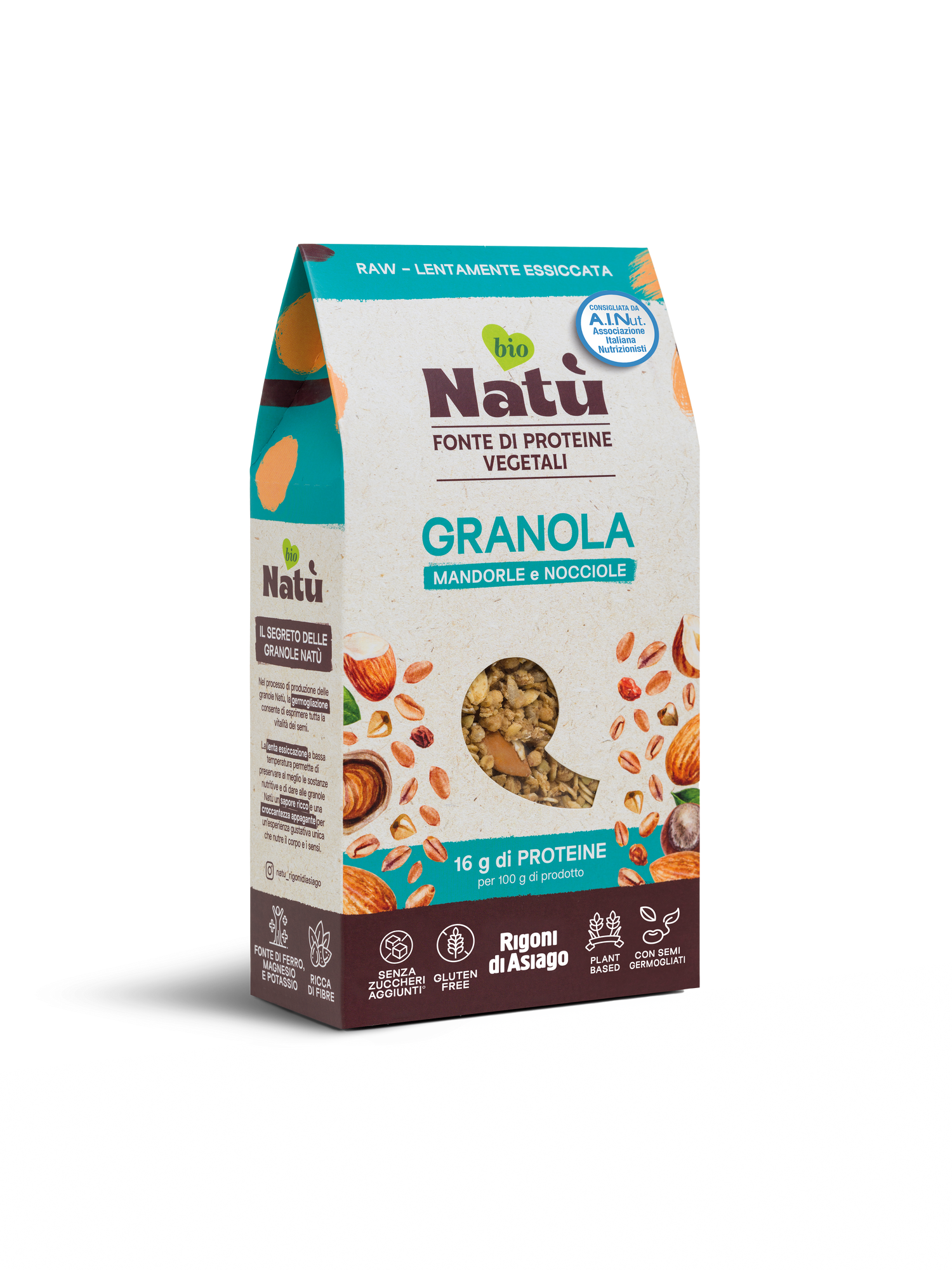 Granola Natù Mandorle e Nocciole 250g - Rigoni di asiago
