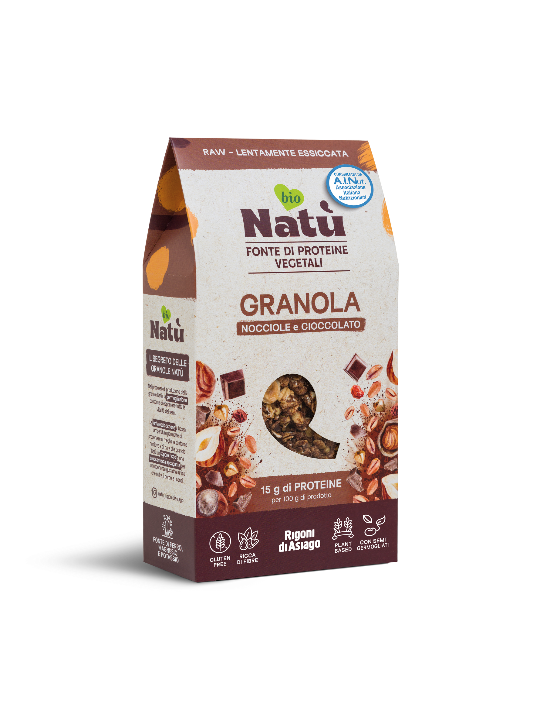 Granola Natù Nocciole e Cioccolato 250g - Rigoni di asiago