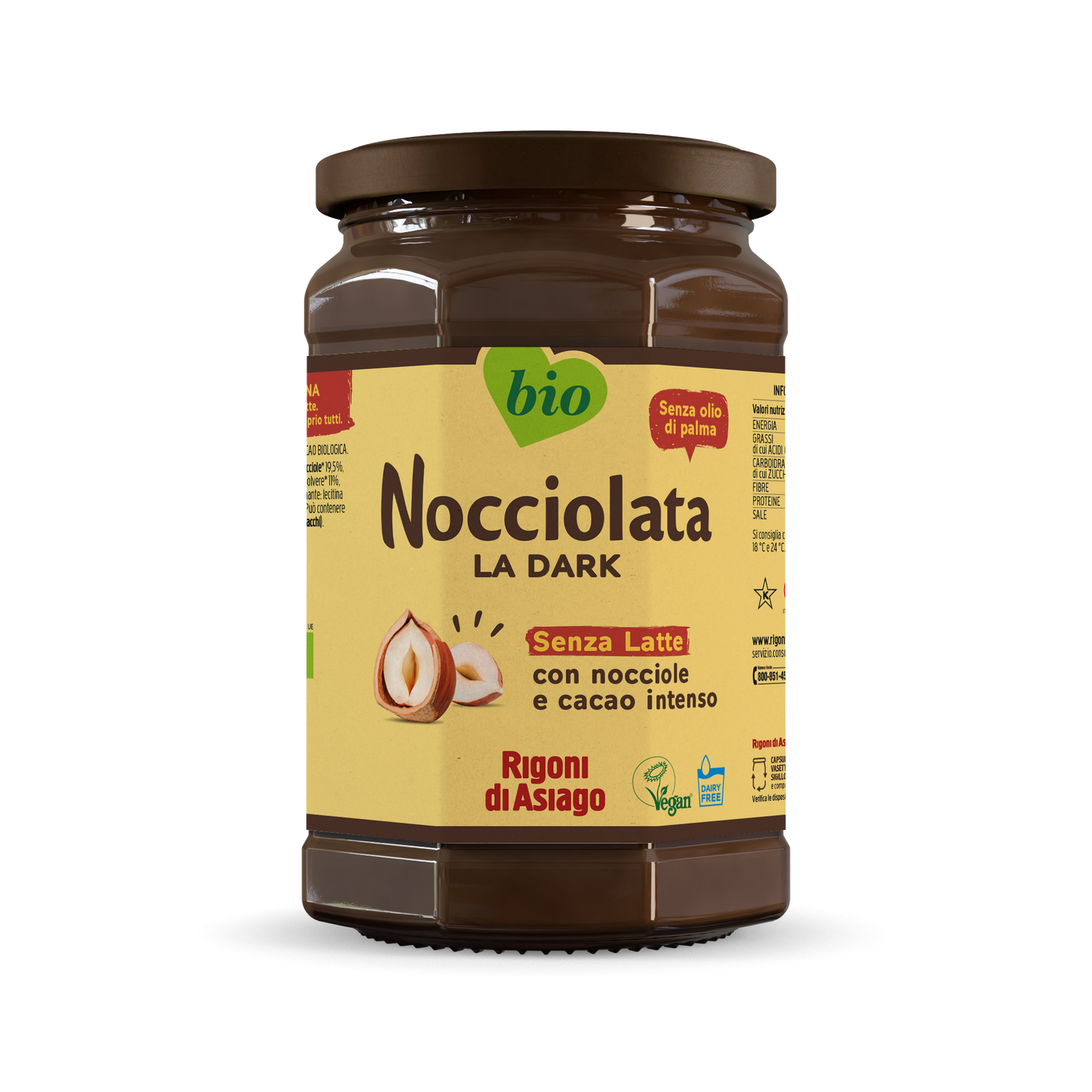 Nocciolata La Dark 650g - Rigoni di asiago