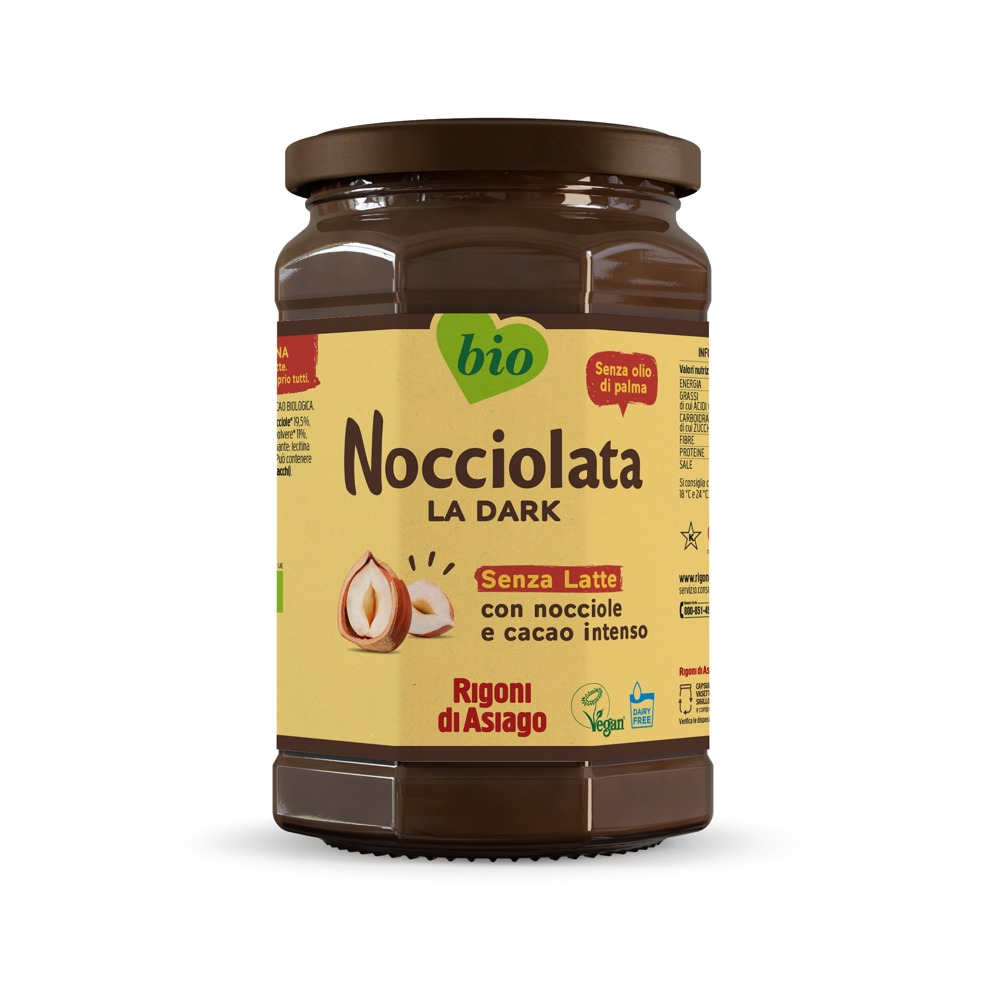 Nocciolata La Dark 650g - Rigoni di asiago