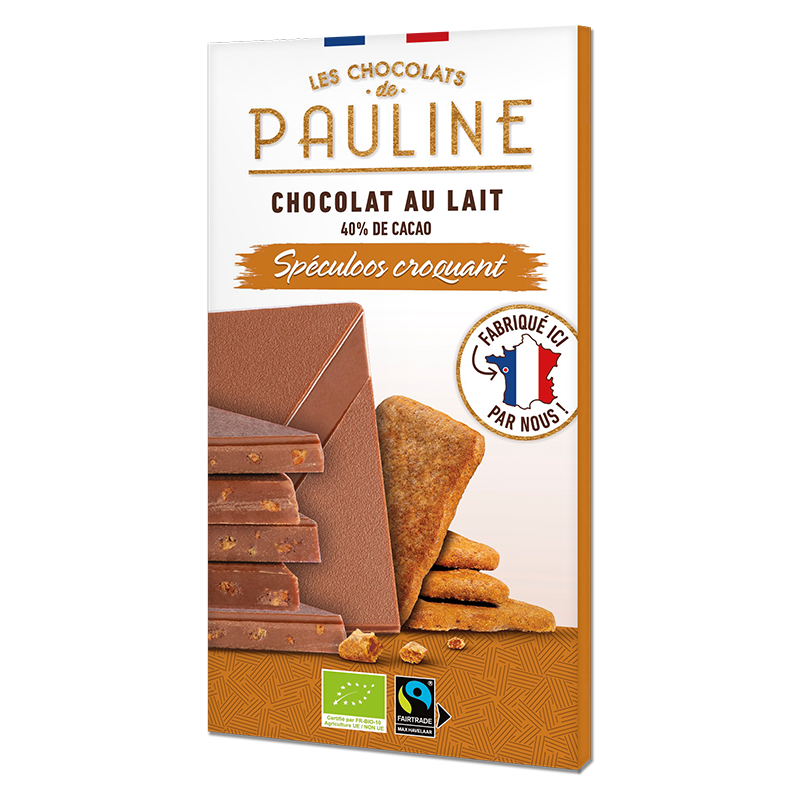 Tavoletta di cioccolato al latte con croccante biscotto Speculoos - Rigoni di asiago