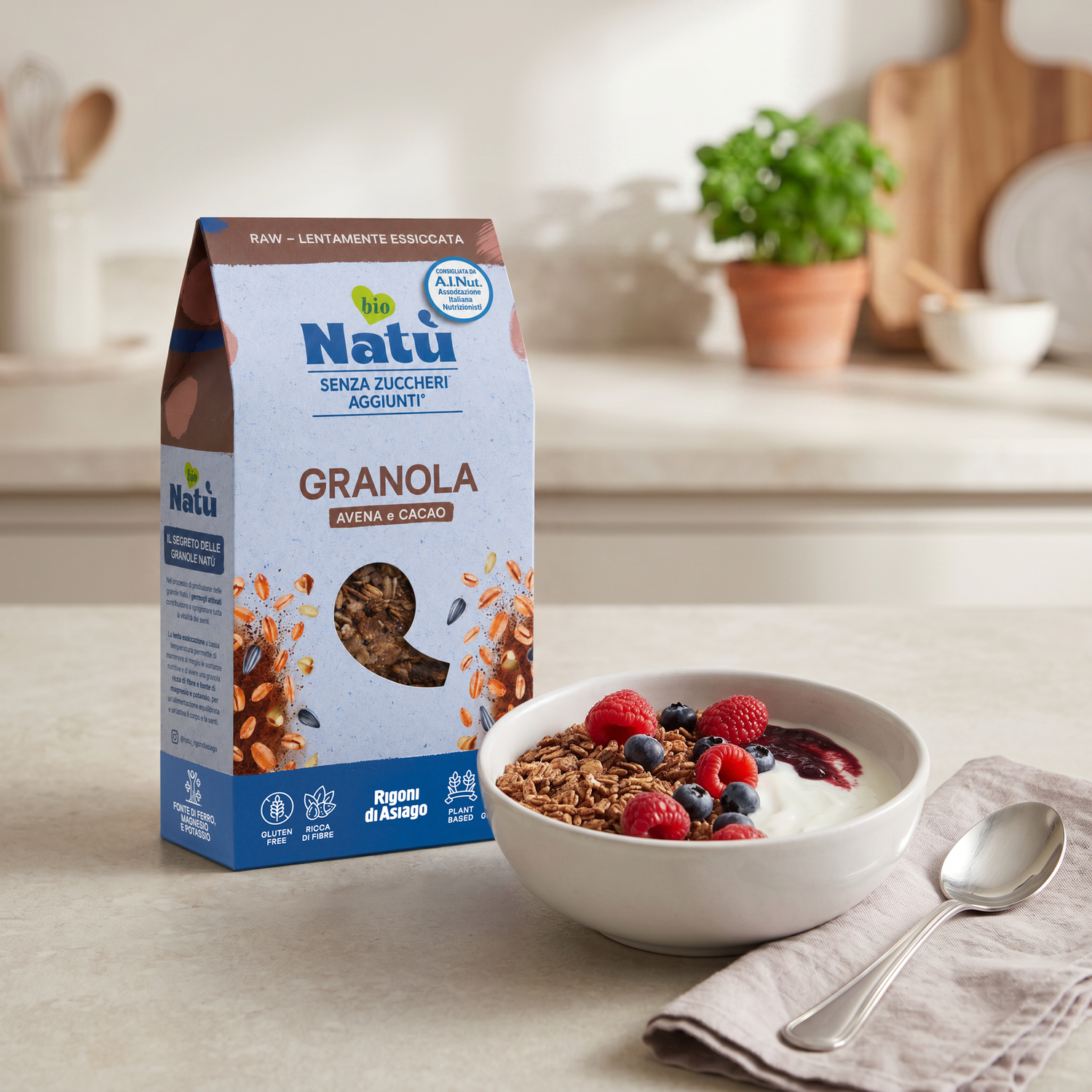 Granola Natù Avena e Cacao 250g - Rigoni di asiago