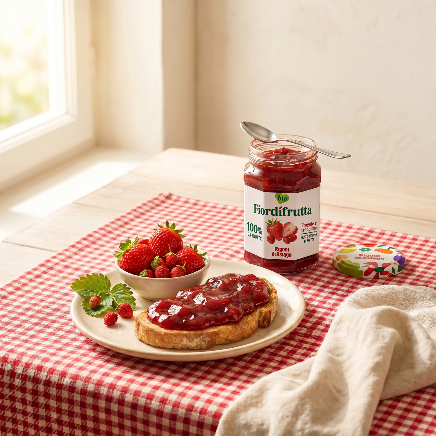 Fiordifrutta Fragole e Fragoline di bosco 600g - Rigoni di asiago